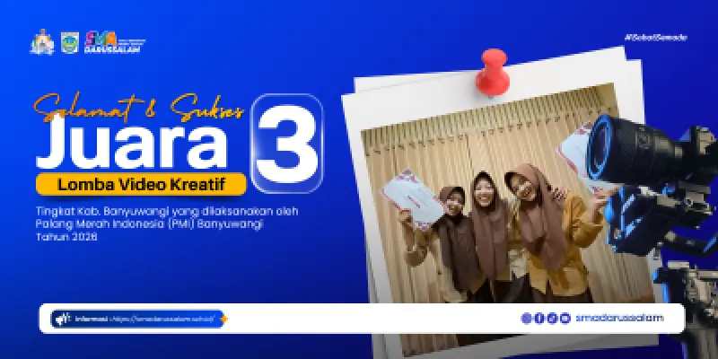 SMA Darussalam Raih Juara 3 Lomba Video Kreatif PMI Banyuwangi 2026